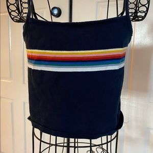 Pacsun Cropped Rainbow Tank Top